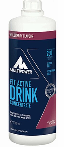 Multipower Fit Active Drink Concentrate- 1000 ml Wildbeere