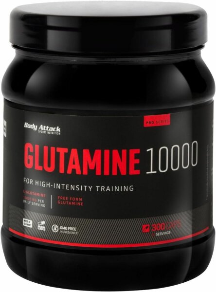 Body Attack Glutamine 10000- 300 Maxi vegan Kapseln