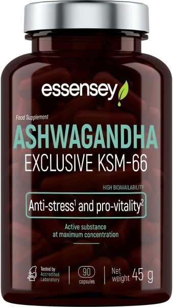 Essensey Ashwagandha Exclusive KSM-66 – 90 Kapseln