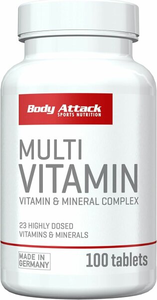 Body Attack MultiVitamin – 100 Tabletten