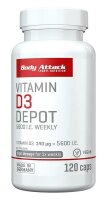 Body Attack Vitamin D3 Depot – 120 Kapseln