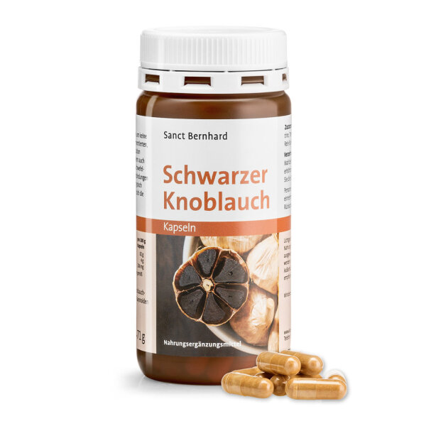 Sanct Bernhard Schwarzer Knoblauch – 120 Kapseln