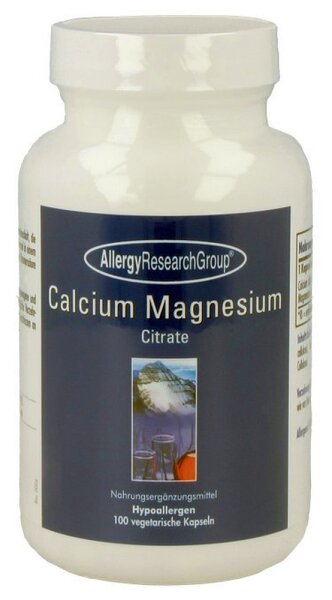 Allergy Research Group Calcium Magnesium Citrate – 100 Kapseln