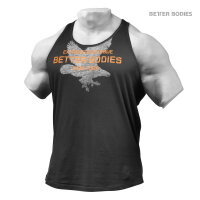 Better Bodies Front Printed T-Back - Wash Black