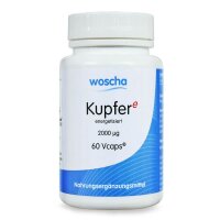 Woscha Kupfer energetisiert- 60 Vcaps Plus