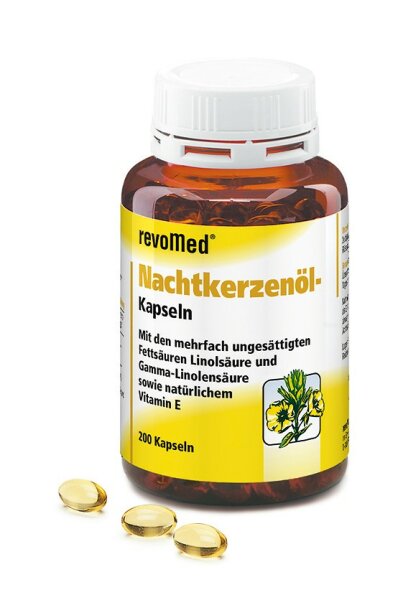 revoMed Nachtkerzenöl-Kapseln - 200 Kapseln