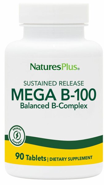 Natures Plus MEGA B-100 Sustained Release - 90 Tabletten