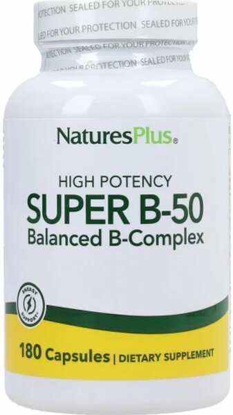 Natures Plus Super B-50 B-Complex - 180 VCaps