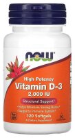 Now Foods Vitamin D-3  2000IE - 120 Softgels